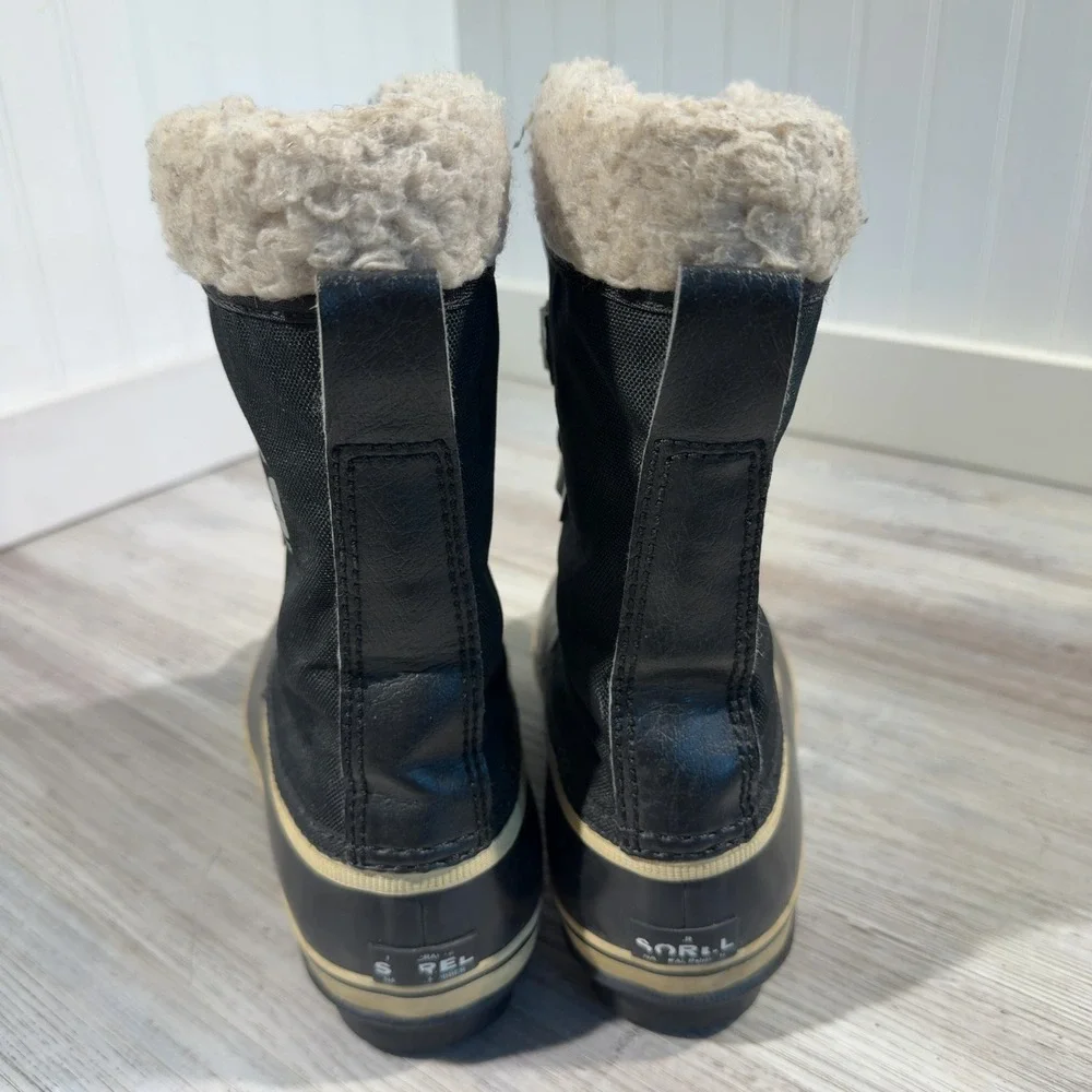 Sorel Kids Yoot Pac Nylon Waterproof Snow Boots Black NY1879-010 Size 6